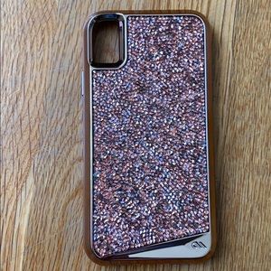 Sparkly gold iPhone XR case